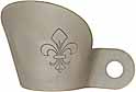 Flint Flash Guard, French, fleur-de-lis, iron
